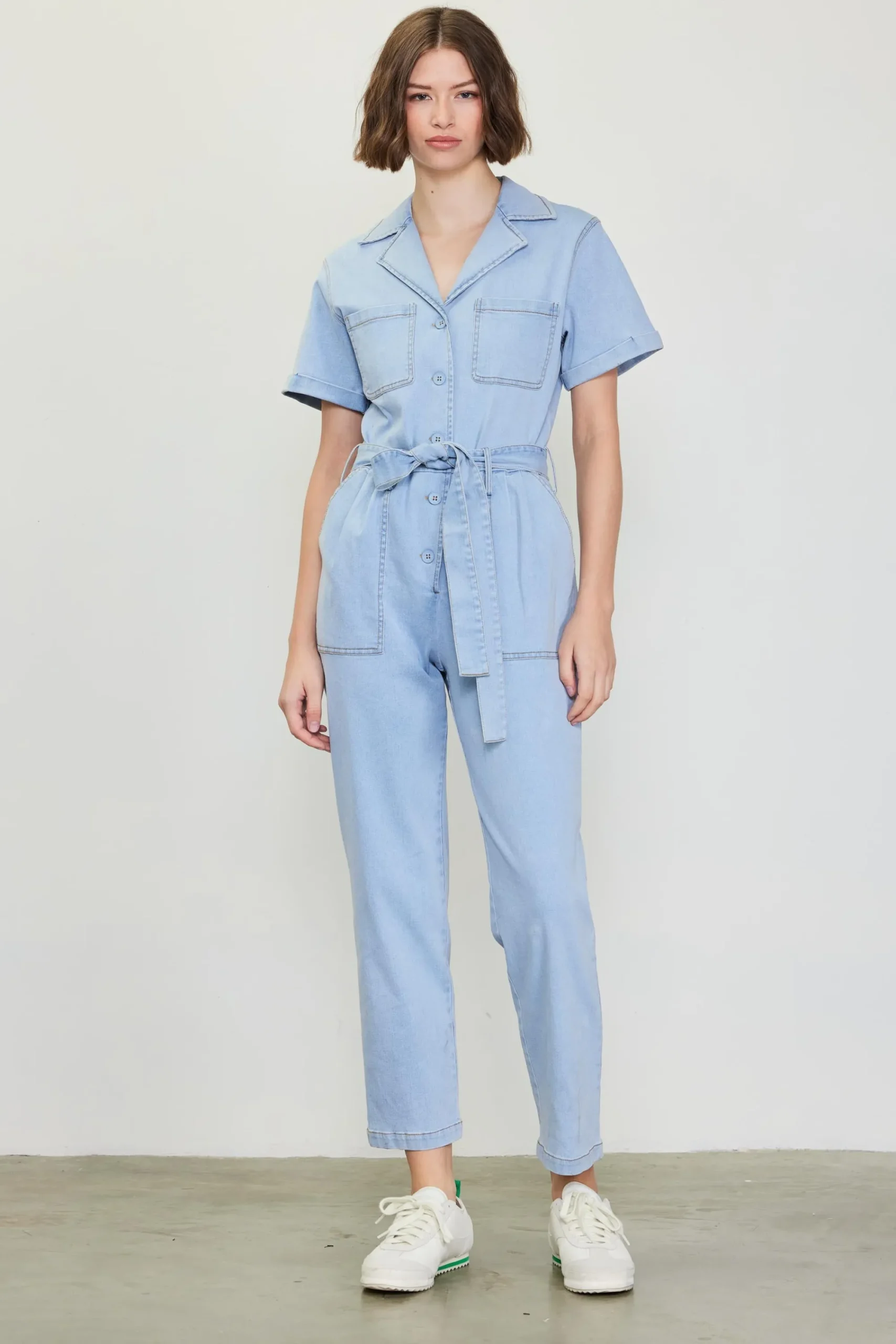 SKIES ARE BLUE Washed Utility Jumpsuit* Jumpsuits