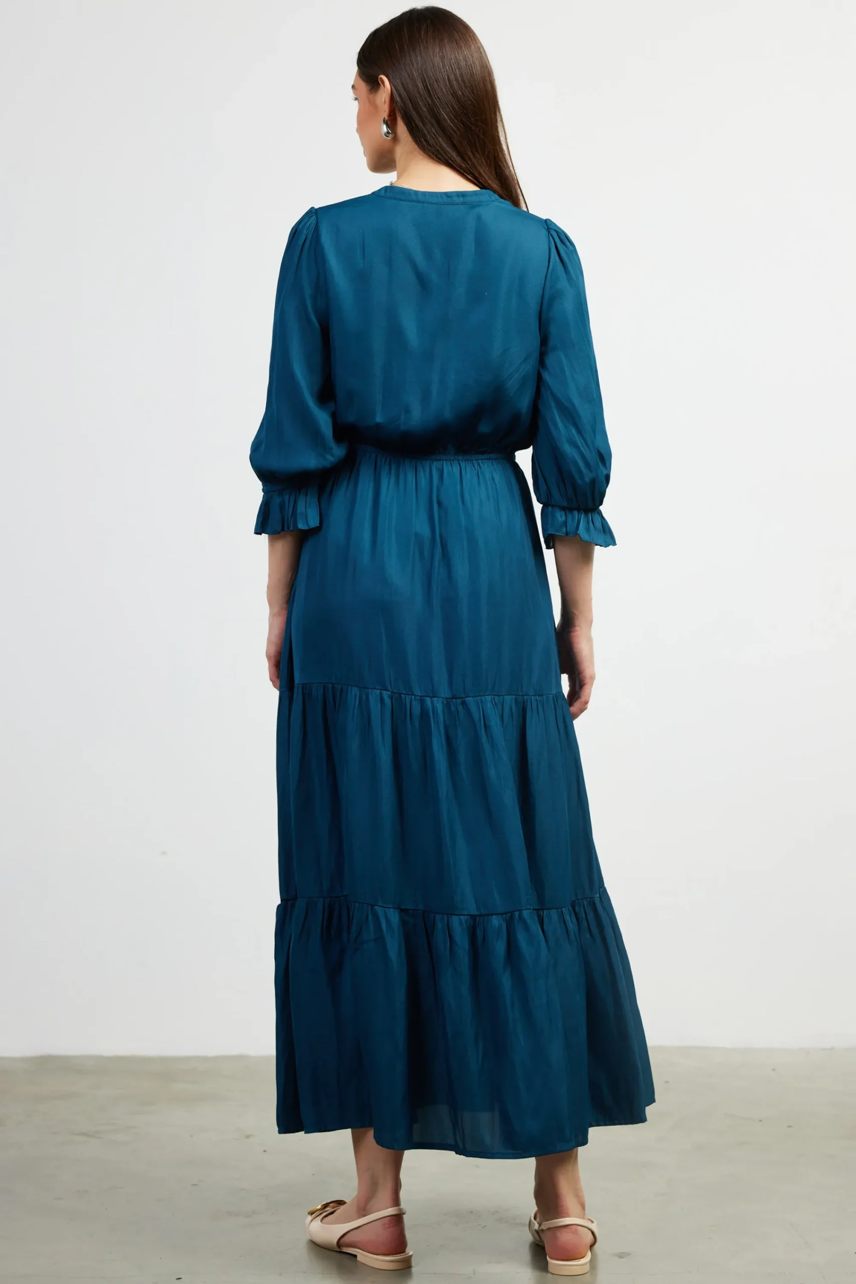 SKIES ARE BLUE Emery Ruffle Tiered Maxi Dress* Maxi Dresses