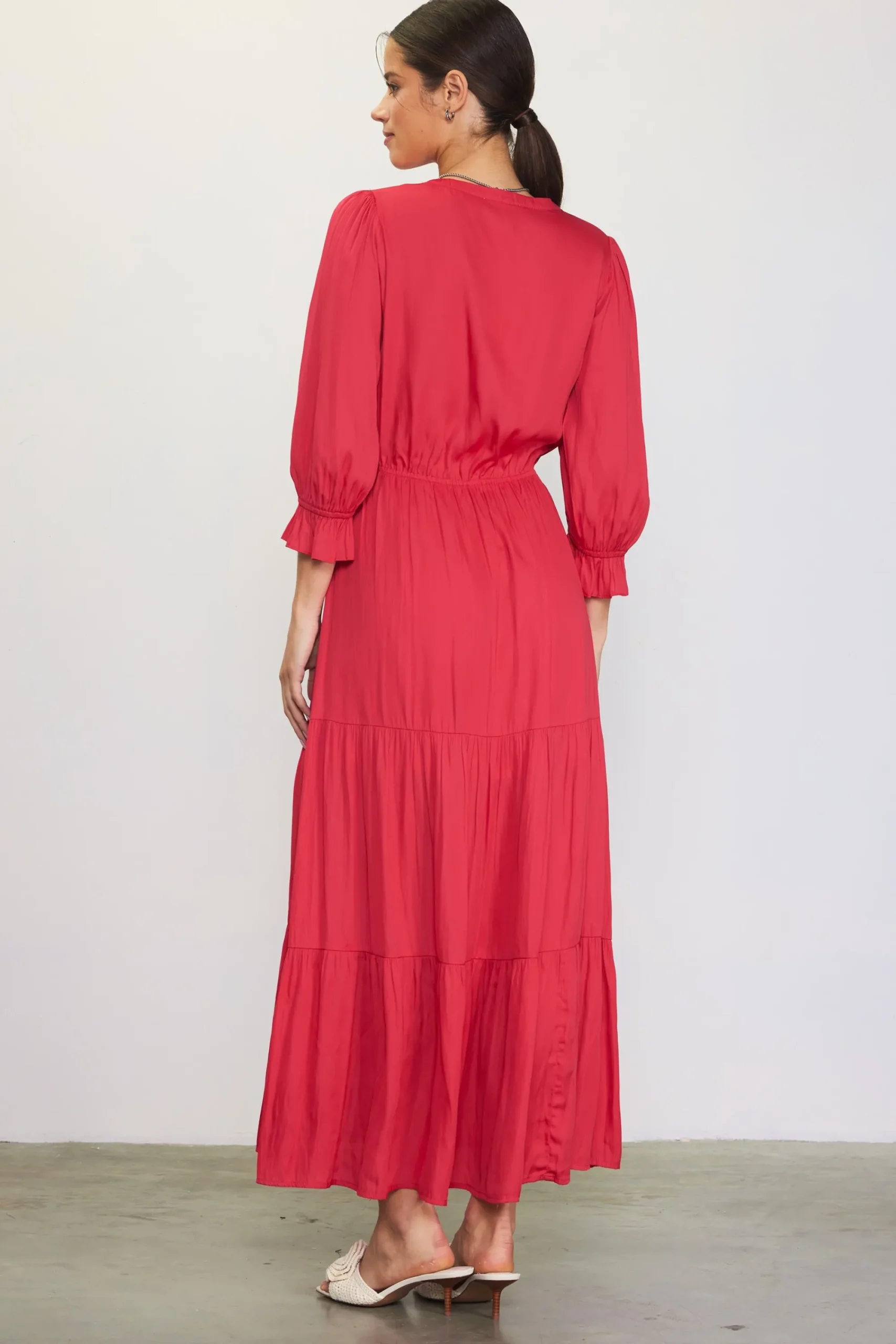 SKIES ARE BLUE Emery Ruffle Tiered Maxi Dress* Maxi Dresses