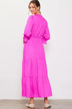 SKIES ARE BLUE Emery Ruffle Tiered Maxi Dress* Maxi Dresses