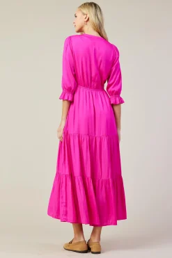 SKIES ARE BLUE Emery Ruffle Tiered Maxi Dress* Maxi Dresses