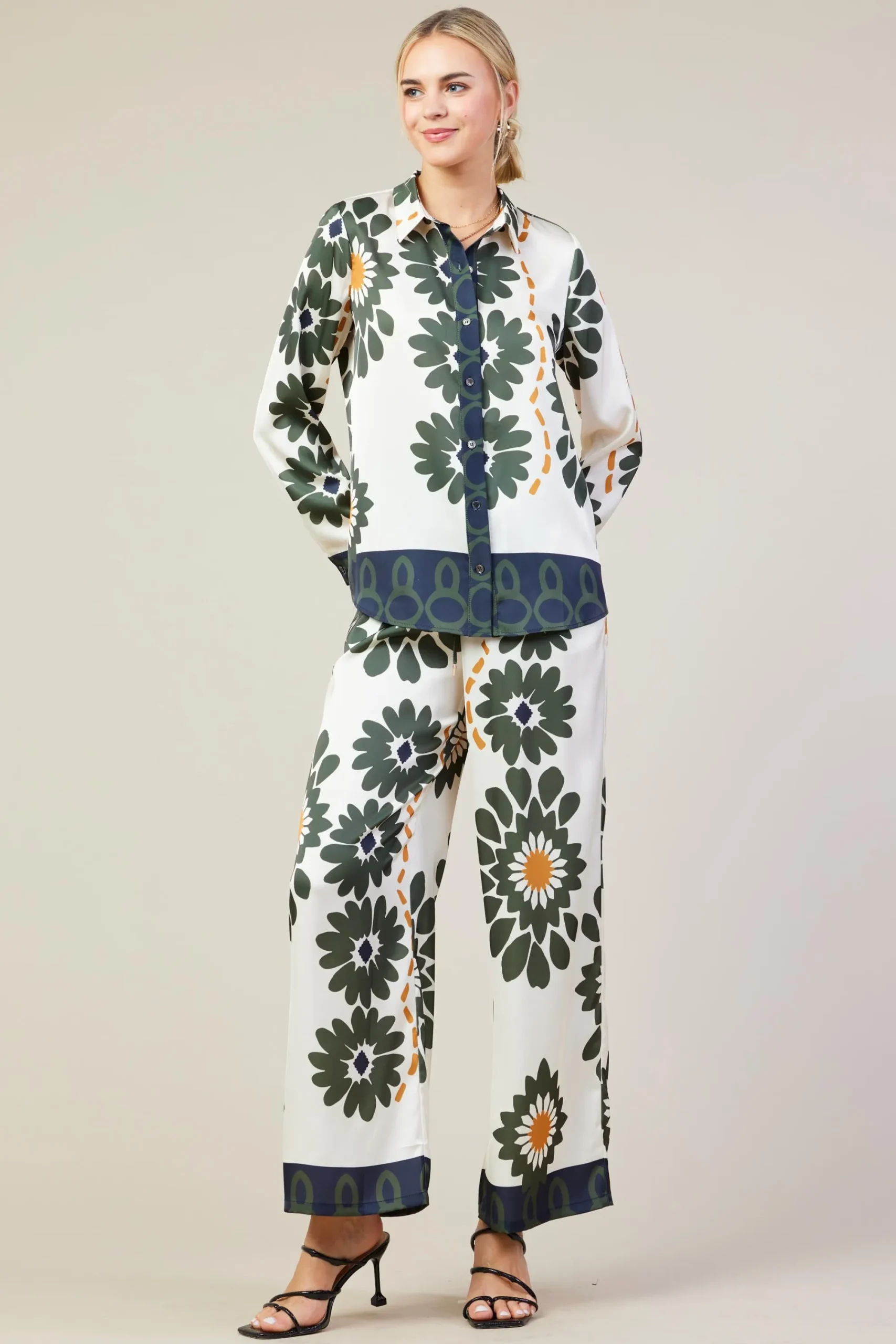 SKIES ARE BLUE Floral Print Longsleeve Blouse* Blouses|Long Sleeve Tops