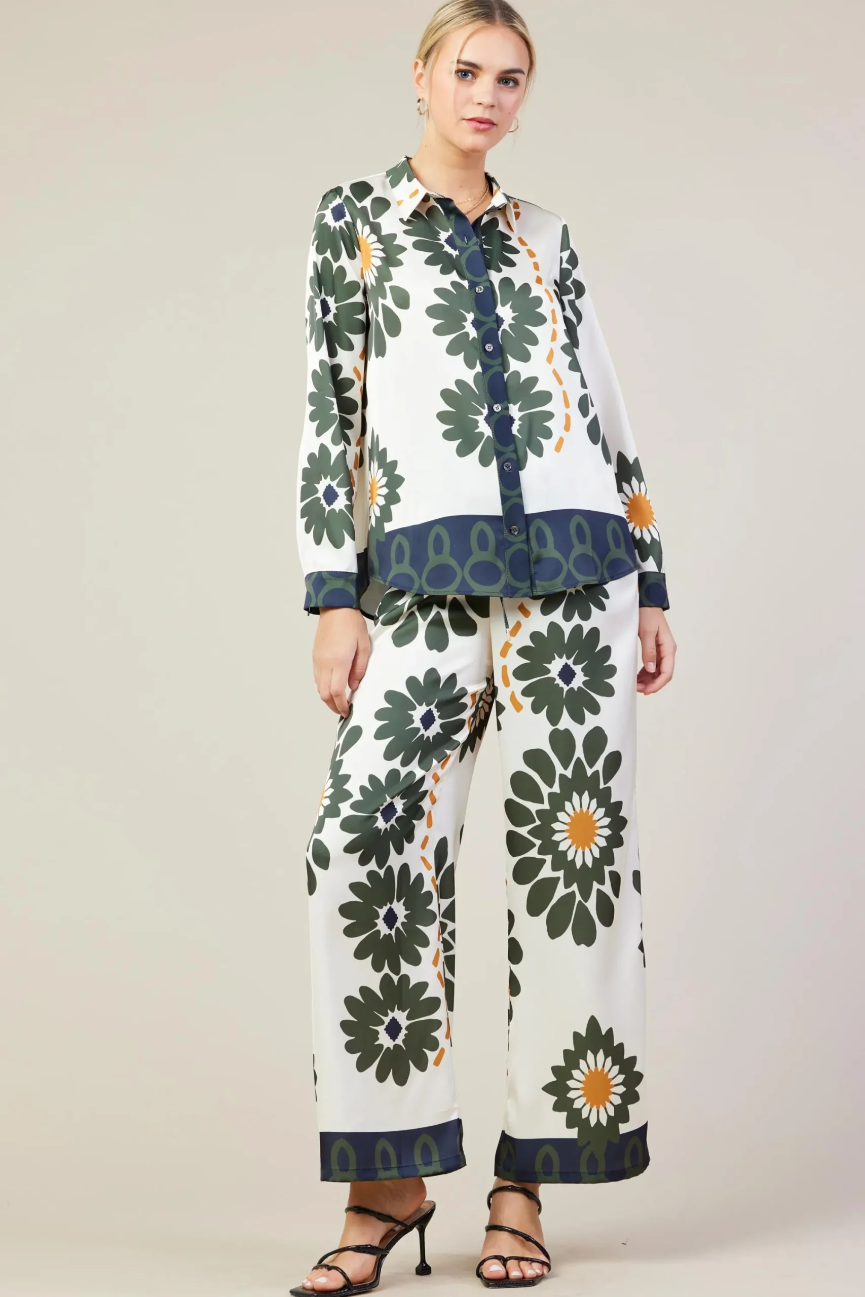 SKIES ARE BLUE Floral Print Longsleeve Blouse* Blouses|Long Sleeve Tops