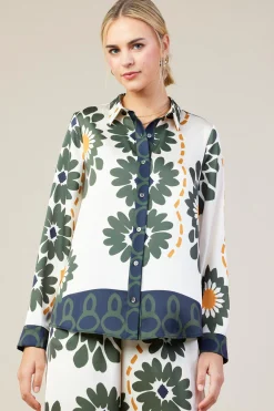 SKIES ARE BLUE Floral Print Longsleeve Blouse* Blouses|Long Sleeve Tops