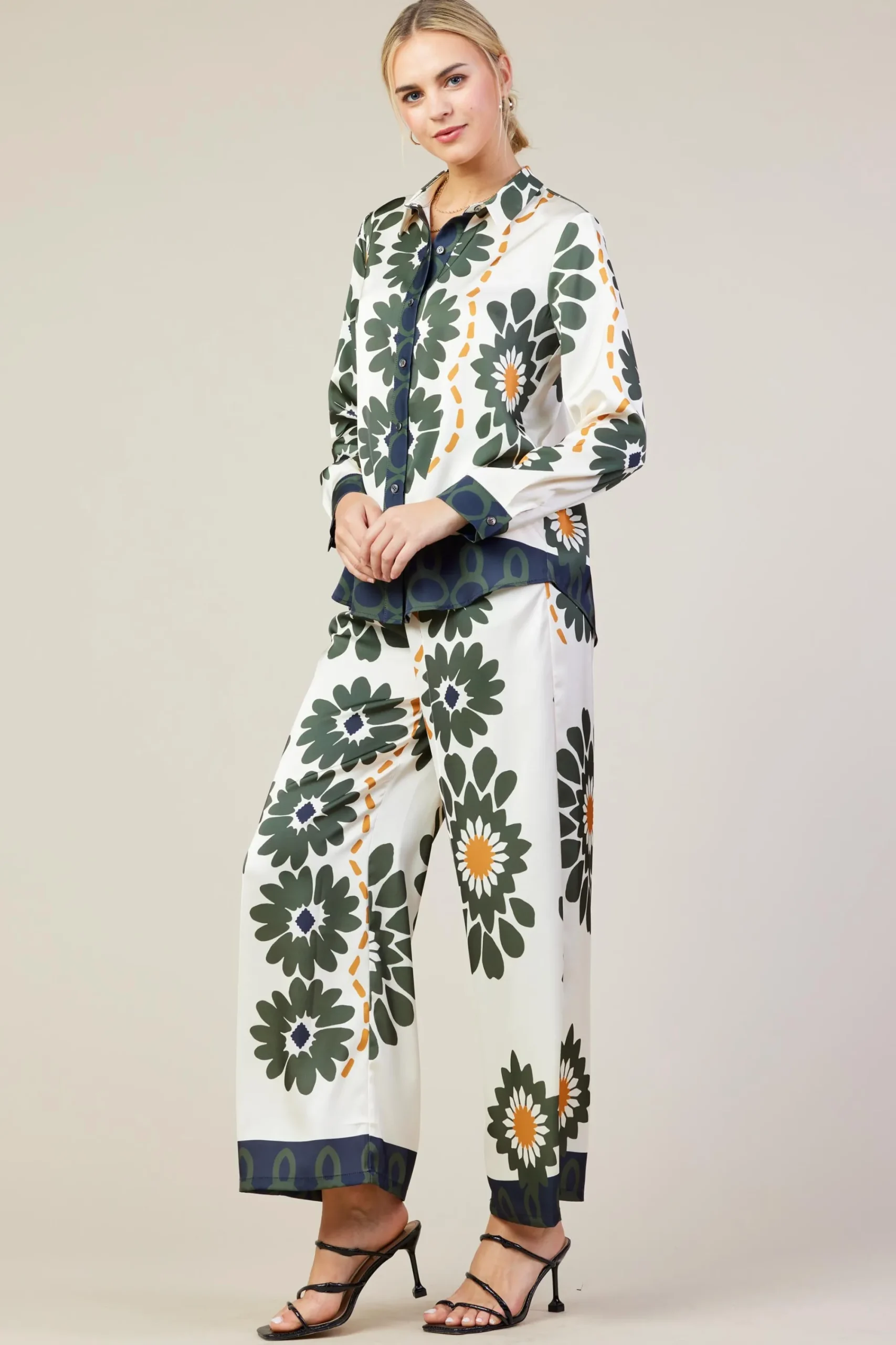 SKIES ARE BLUE Floral Print Longsleeve Blouse* Blouses|Long Sleeve Tops