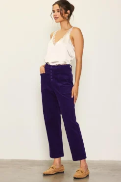 SKIES ARE BLUE High Waisted Corduroy Pants* Pants