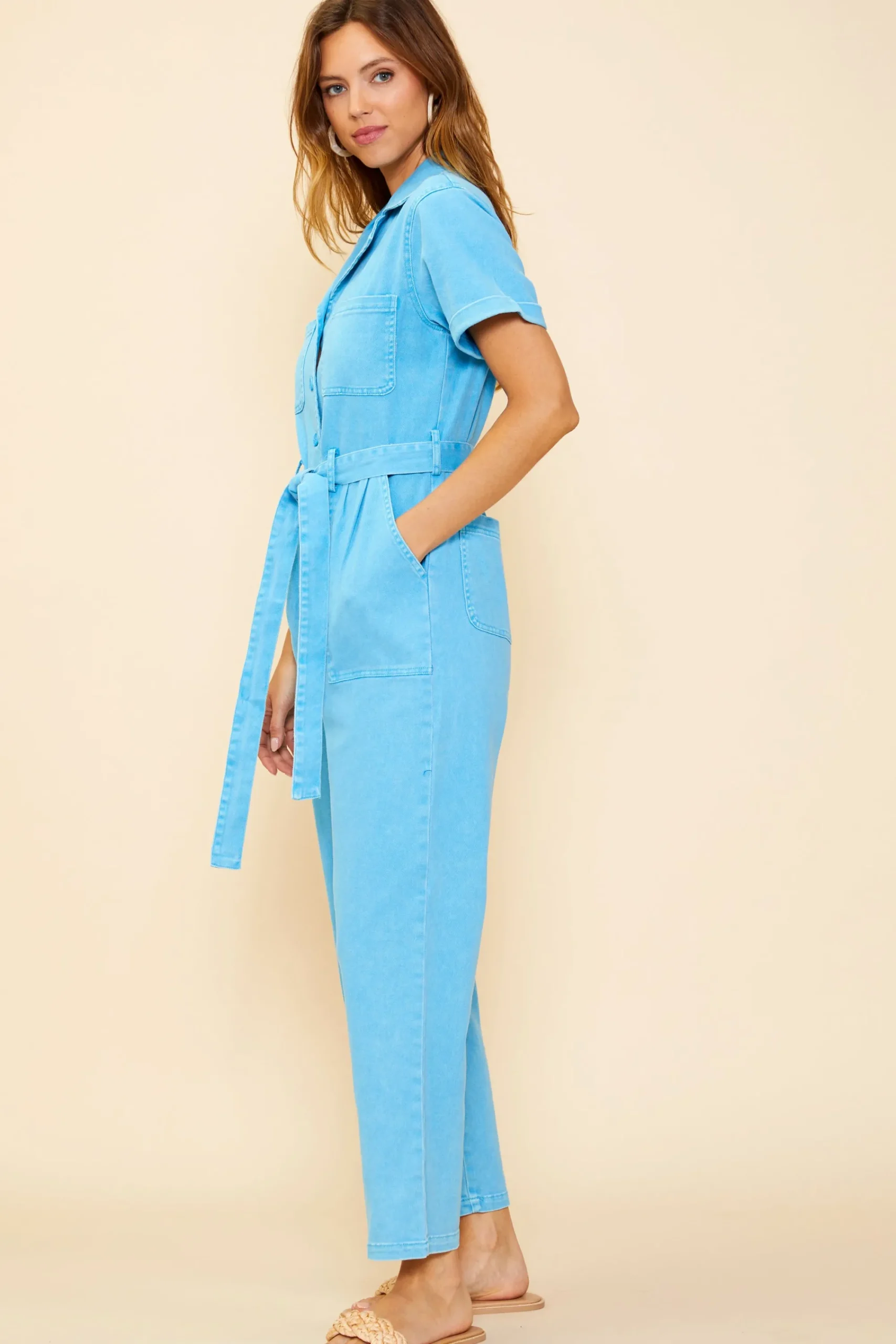 SKIES ARE BLUE Kendall Utility Jumpsuit* Jumpsuits