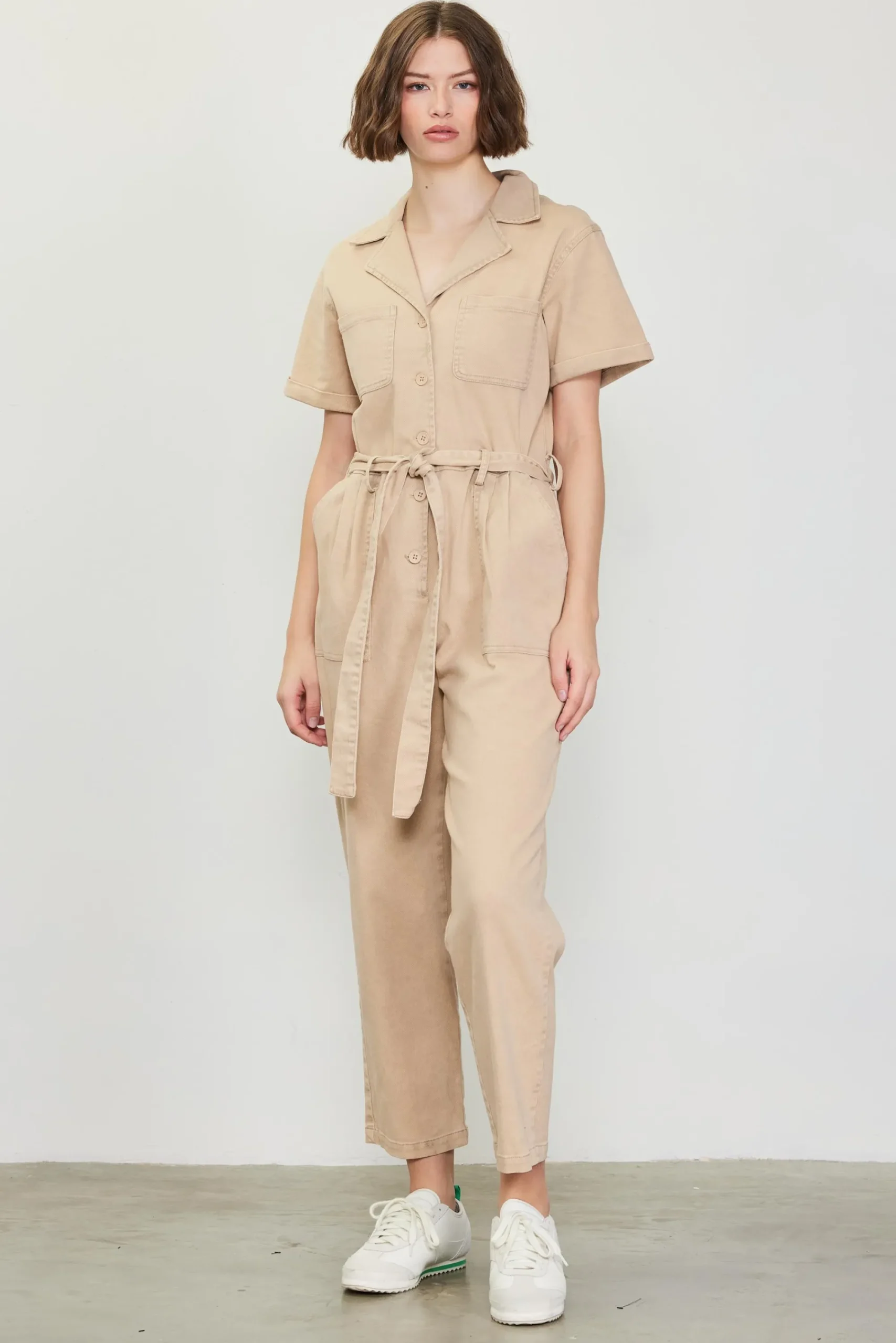SKIES ARE BLUE Kendall Washed Utility Jumpsuit* Jumpsuits