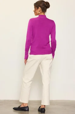 SKIES ARE BLUE Longsleeve Mock Neck Sweater* Long Sleeve Tops|Sweaters