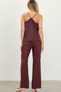 SKIES ARE BLUE Pintuck Wide Leg Trousers* Pants