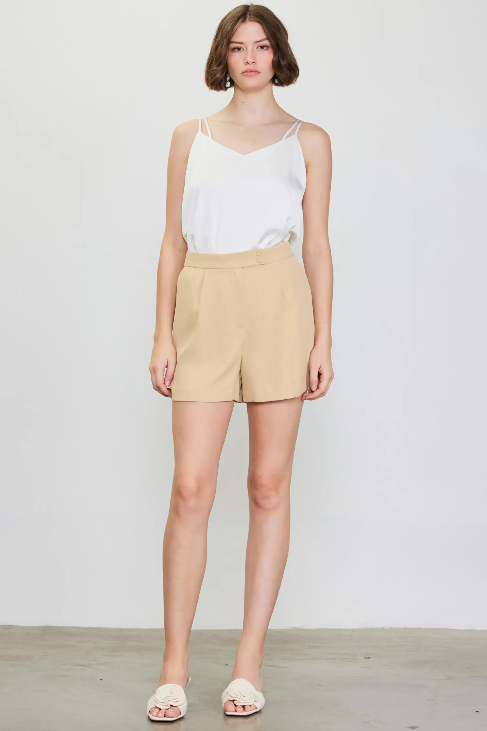 SKIES ARE BLUE Recycled Tailored Shorts* Shorts