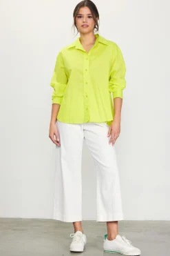 SKIES ARE BLUE Relaxed Fit Poplin Longsleeve Shirt* Long Sleeve Tops