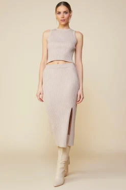 SKIES ARE BLUE Ribbed Knit Sleeveless Top* Sleeveless Tops