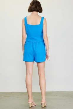 SKIES ARE BLUE Tailored Pintuck Shorts* Shorts