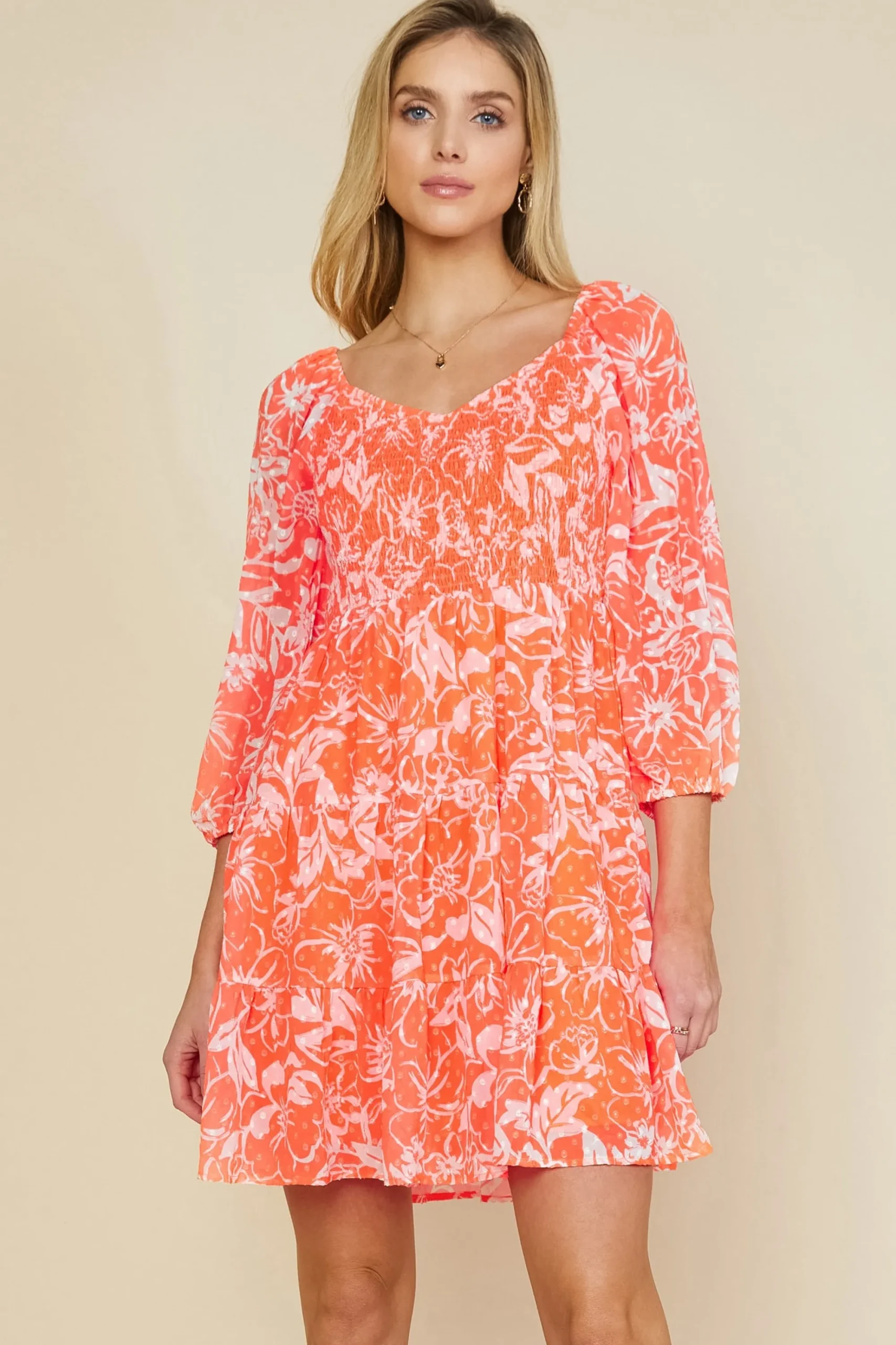 SKIES ARE BLUE Tropical Jacquard Mini Dress* Mini Dresses