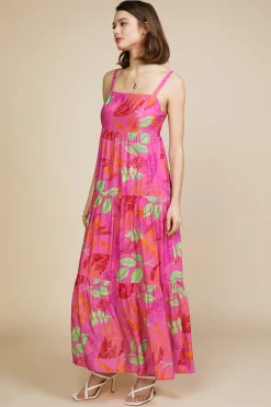 SKIES ARE BLUE Tropical Print Maxi Dress* Maxi Dresses