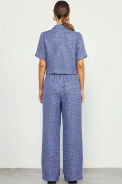 SKIES ARE BLUE Tweed Wide Leg Pants* Pants